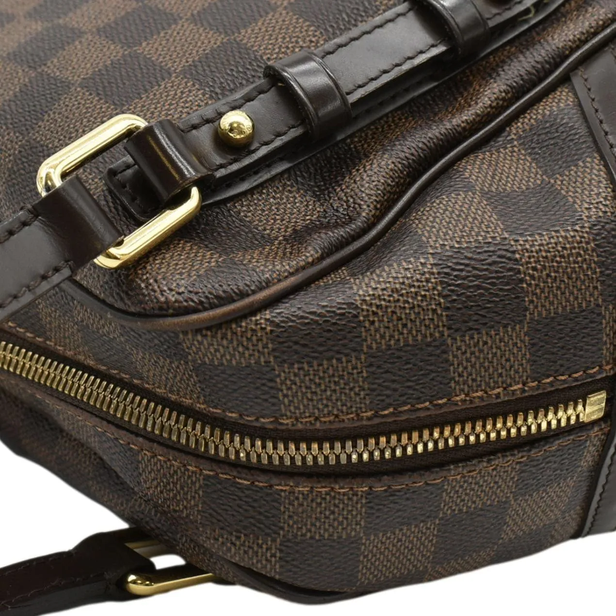 LOUIS VUITTON Rivington PM Damier Ebene Shoulder Bag Brown