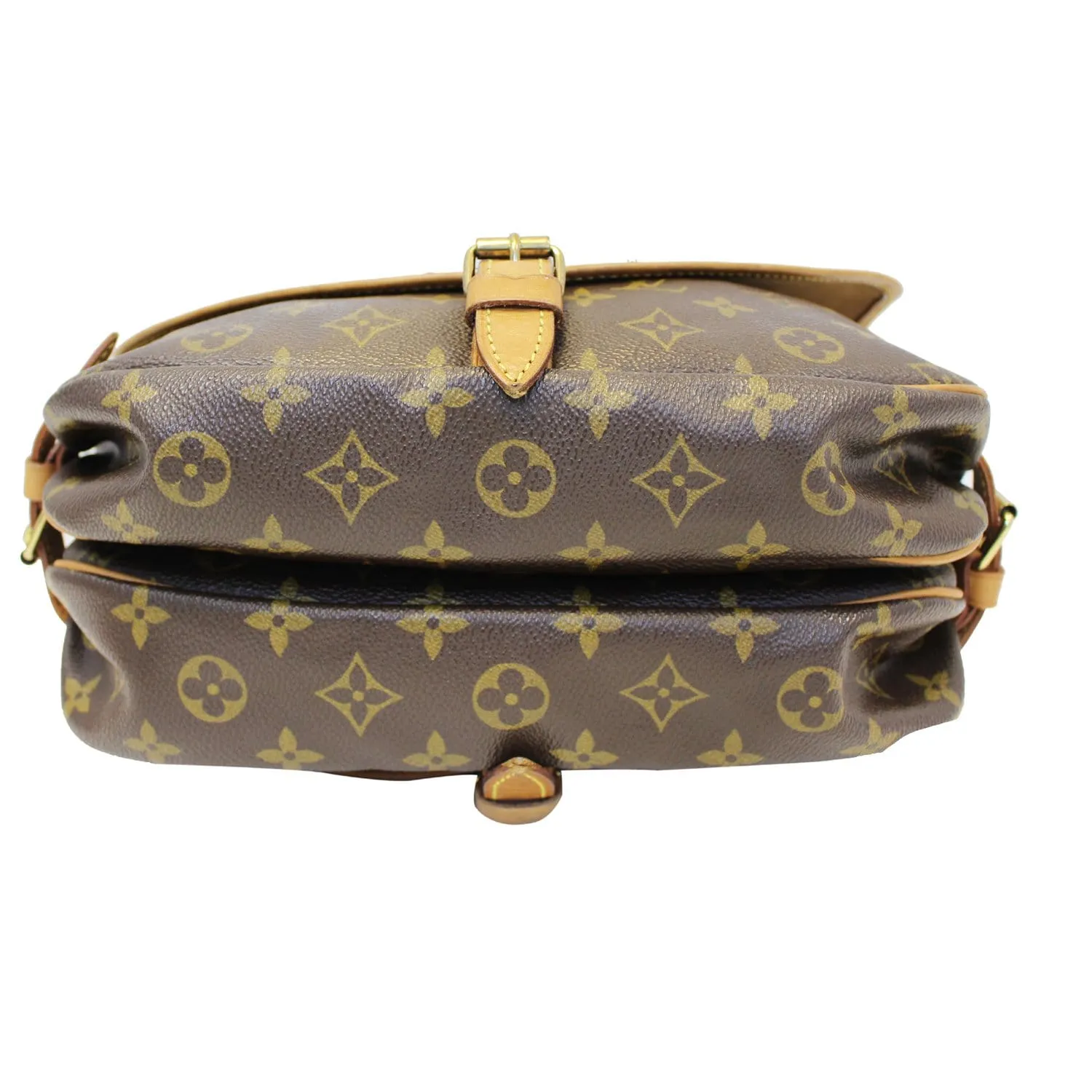 LOUIS VUITTON Saumur 30 Monogram Canvas Shoulder Bag Brown