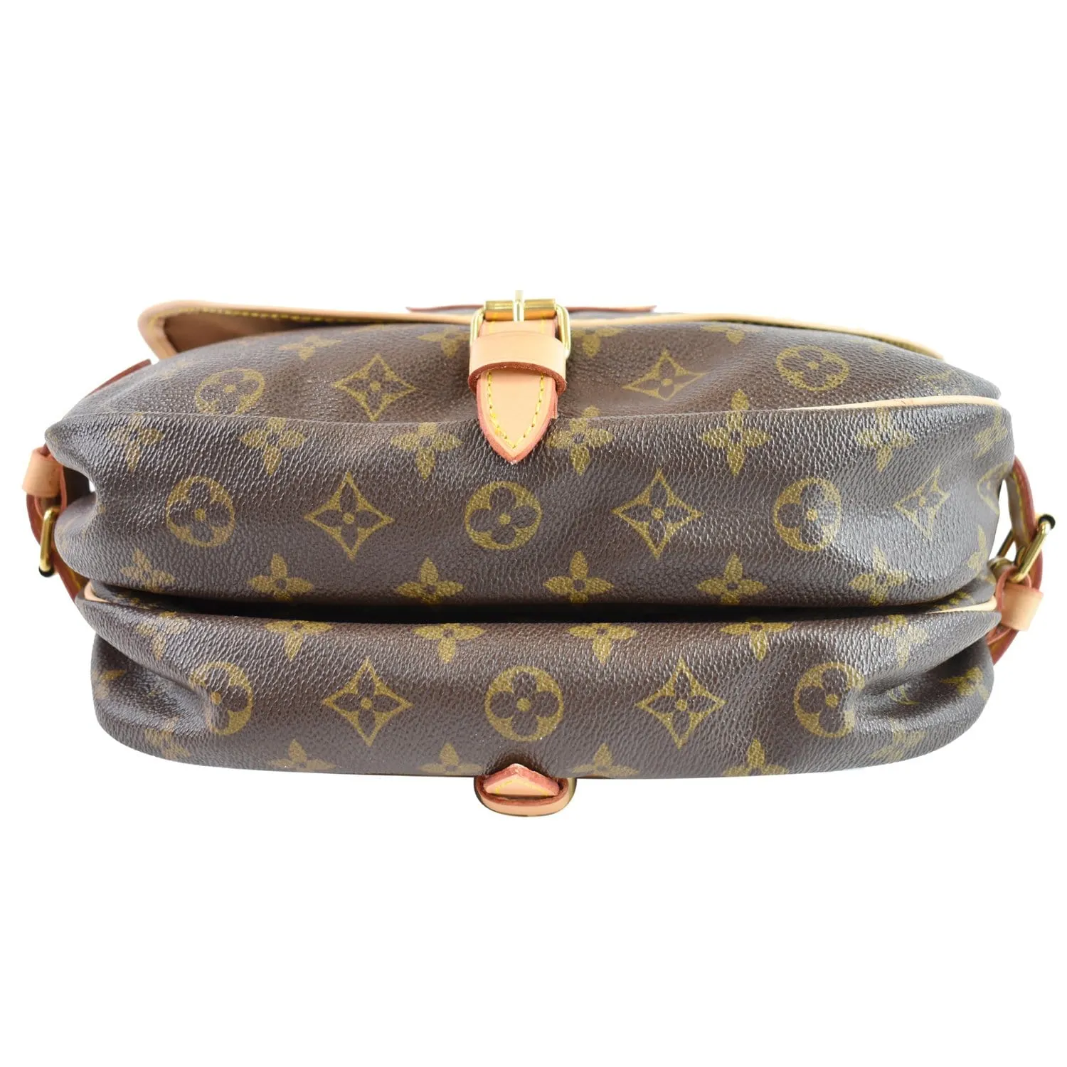 LOUIS VUITTON Saumur 30 Monogram Canvas Shoulder Bag Brown