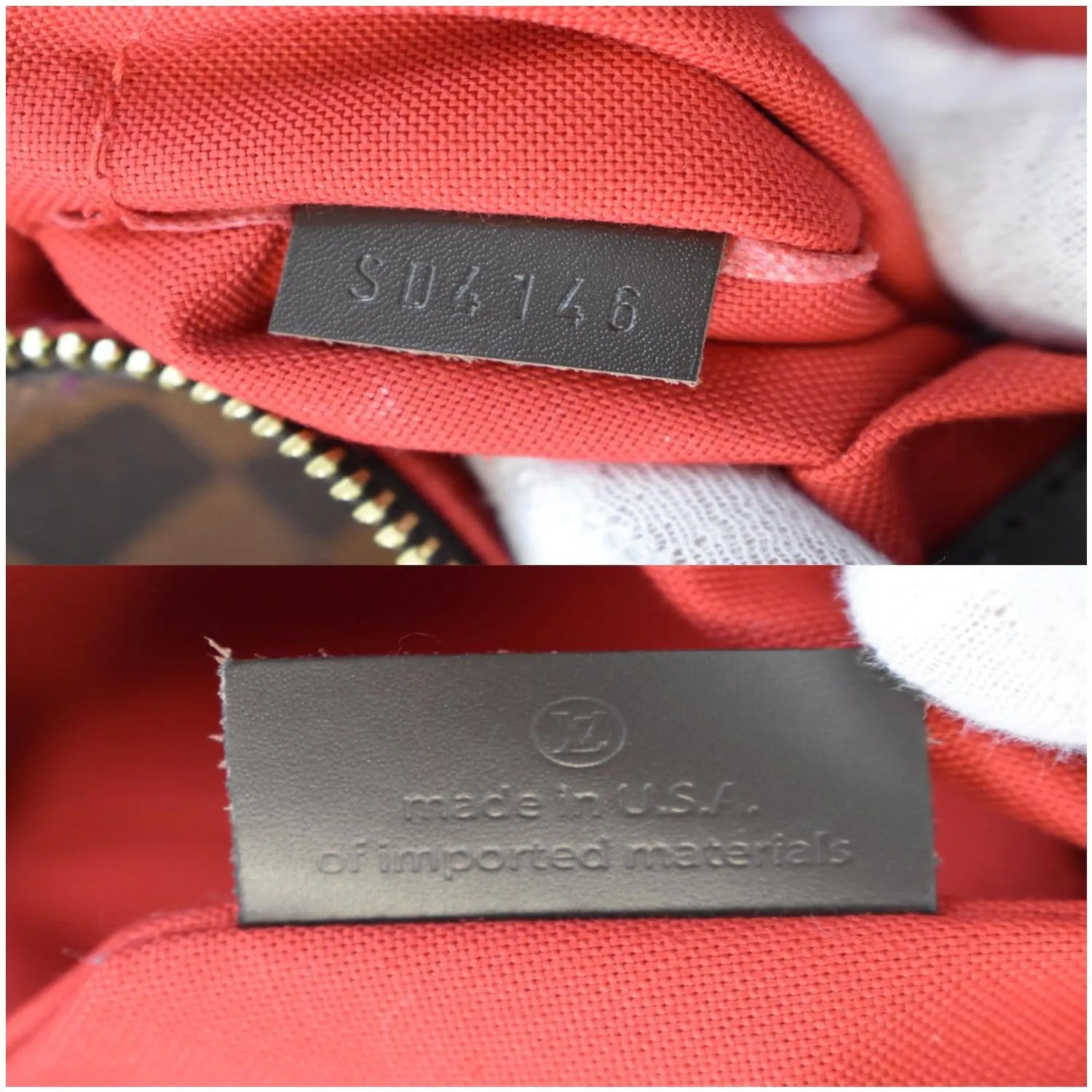 LOUIS VUITTON Siena PM Damier Ebene Shoulder Bag Brown