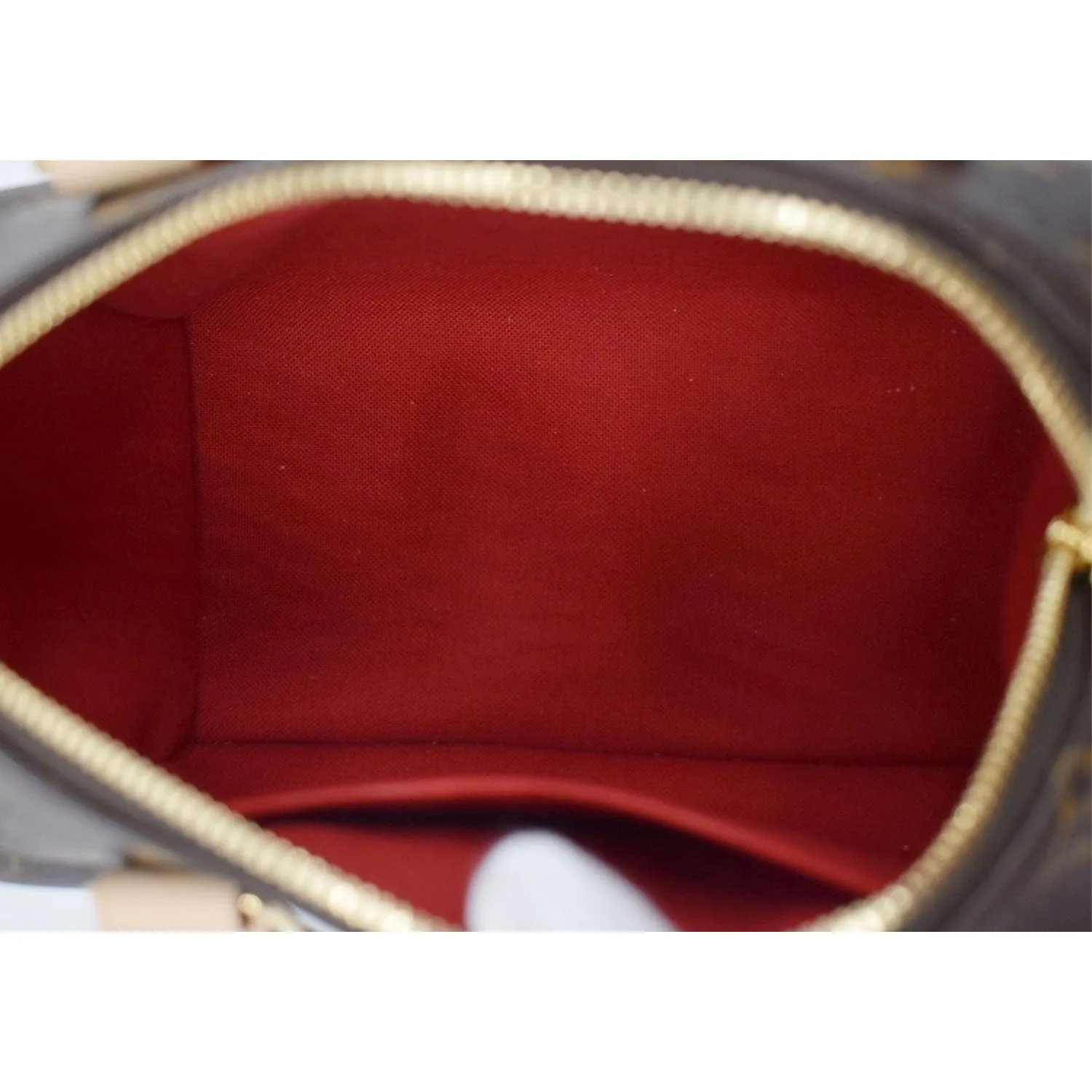 LOUIS VUITTON Speedy Bandouliere 20 Monogram Canvas Crossbody Bag Brown