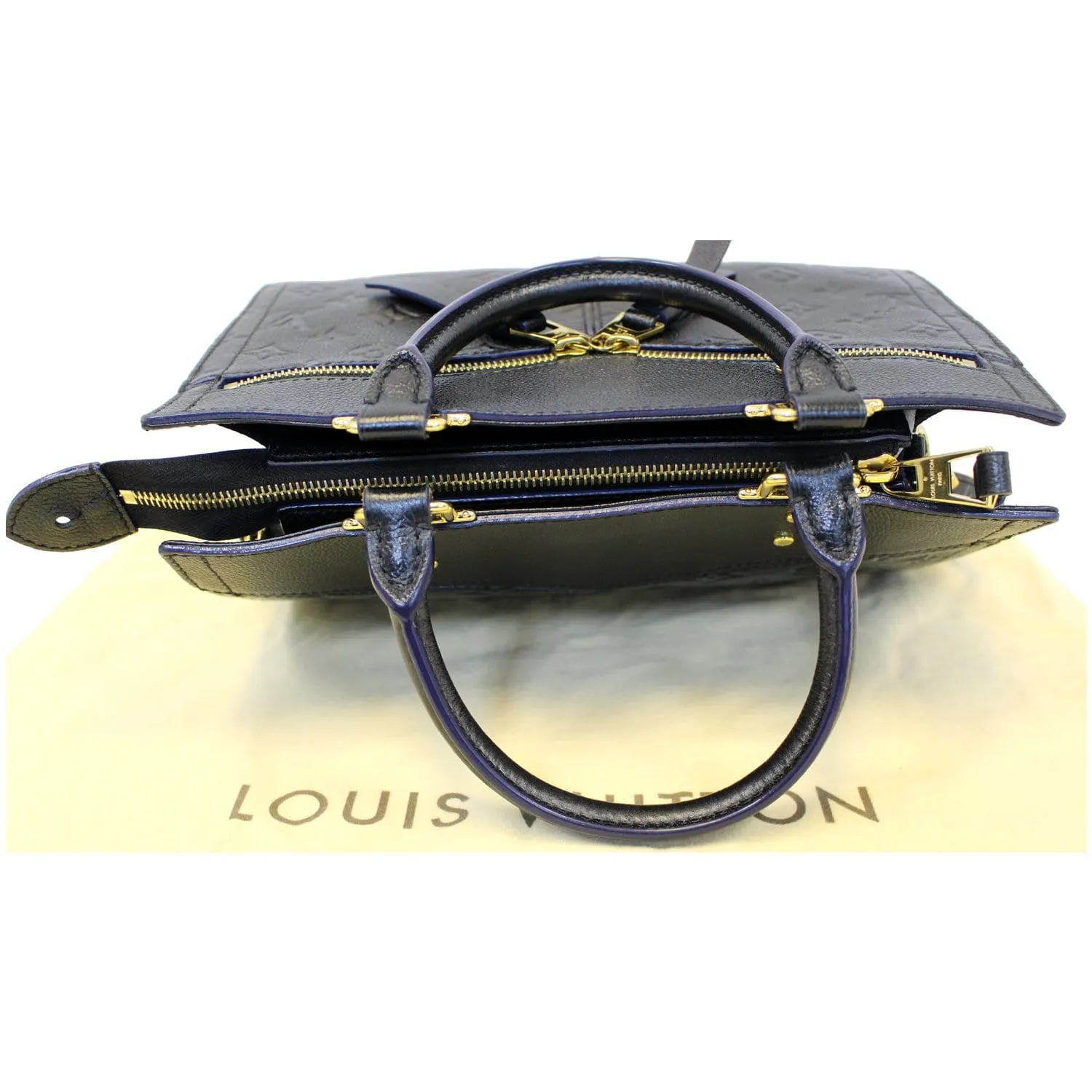 LOUIS VUITTON Sully PM Empreinte Black Leather Shoulder Handbag