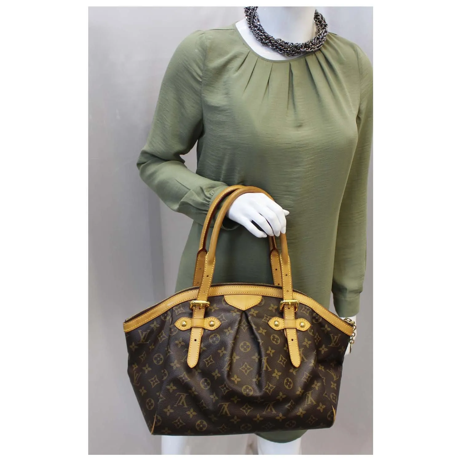 LOUIS VUITTON Tivoli GM Monogram Canvas Brown Shoulder Bag