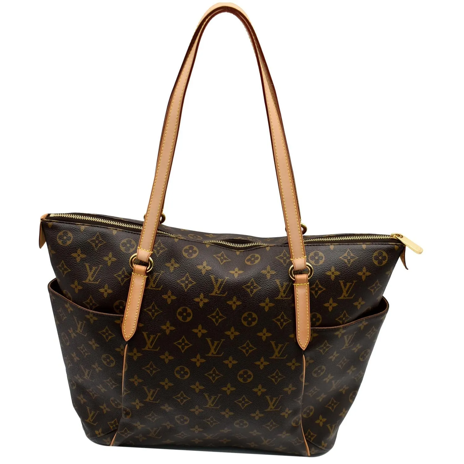 LOUIS VUITTON Totally GM Monogram Canvas Tote Shoulder Bag Brown