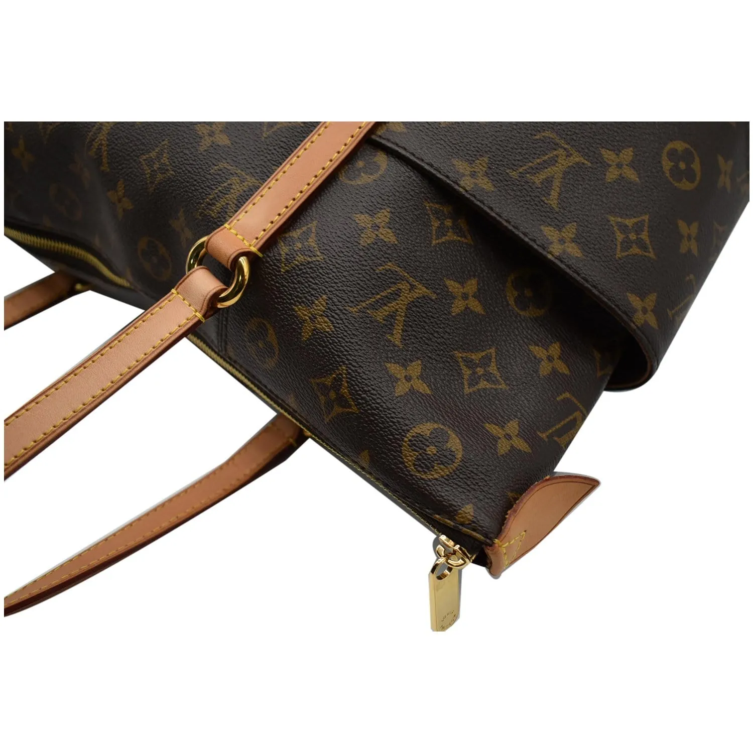 LOUIS VUITTON Totally GM Monogram Canvas Tote Shoulder Bag Brown