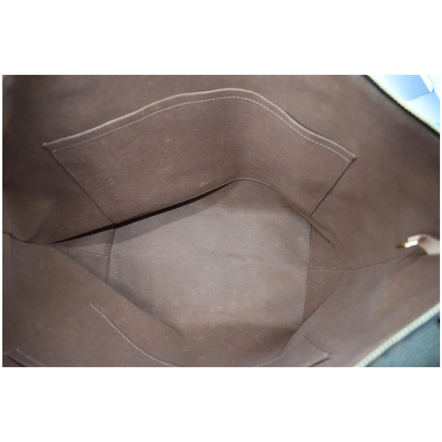 LOUIS VUITTON Totally GM Monogram Canvas Tote Shoulder Bag Brown