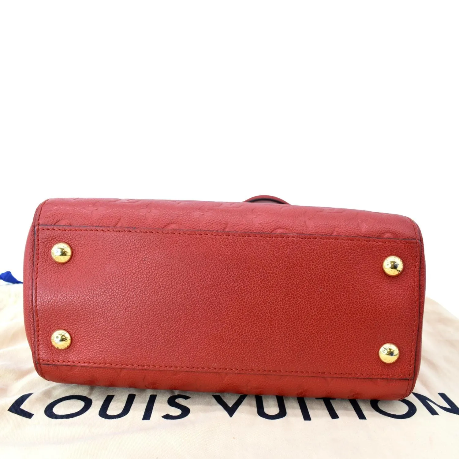 LOUIS VUITTON Trocadero Monogram Empreinte Leather Shoulder Bag Red