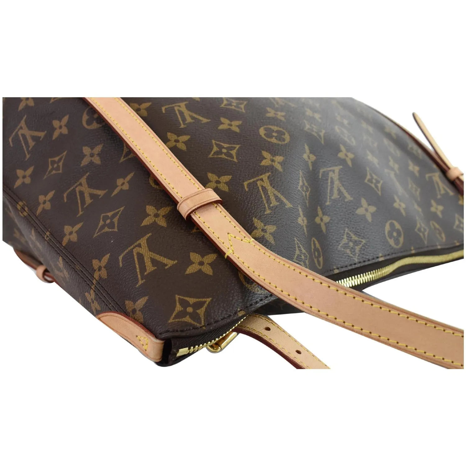 LOUIS VUITTON Tuileries Monogram Canvas Shoulder Bag Brown