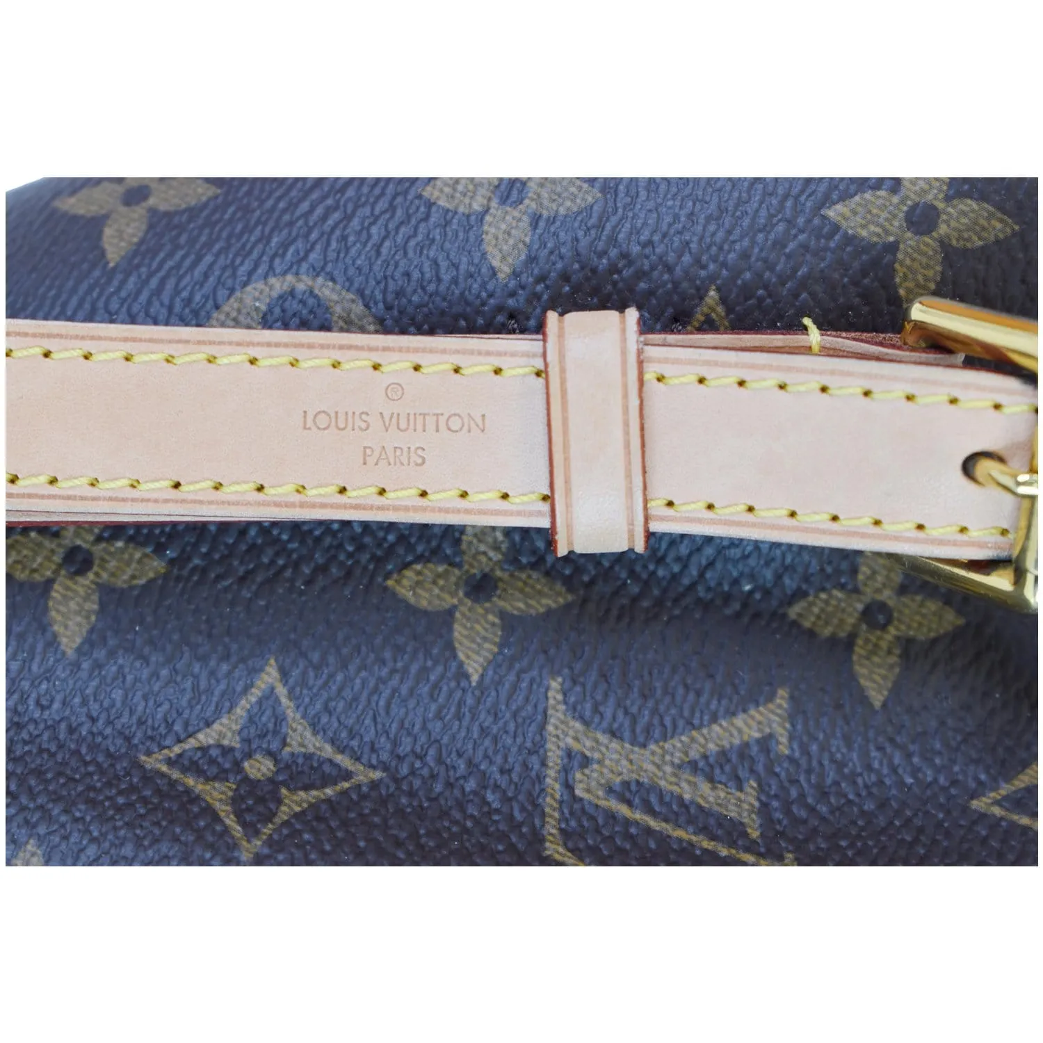 LOUIS VUITTON Tuileries Monogram Canvas Shoulder Bag Brown
