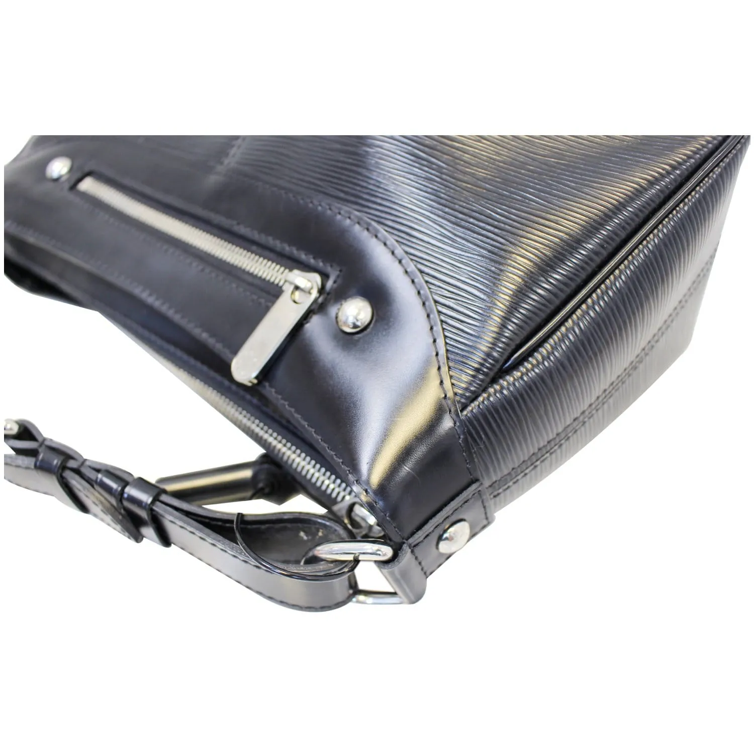 LOUIS VUITTON Turenne PM Epi Leather Shoulder Bag Black
