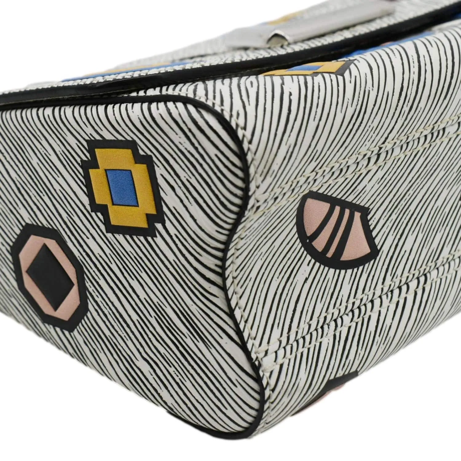 LOUIS VUITTON Twist Azteque MM Epi Leather Shoulder Bag White
