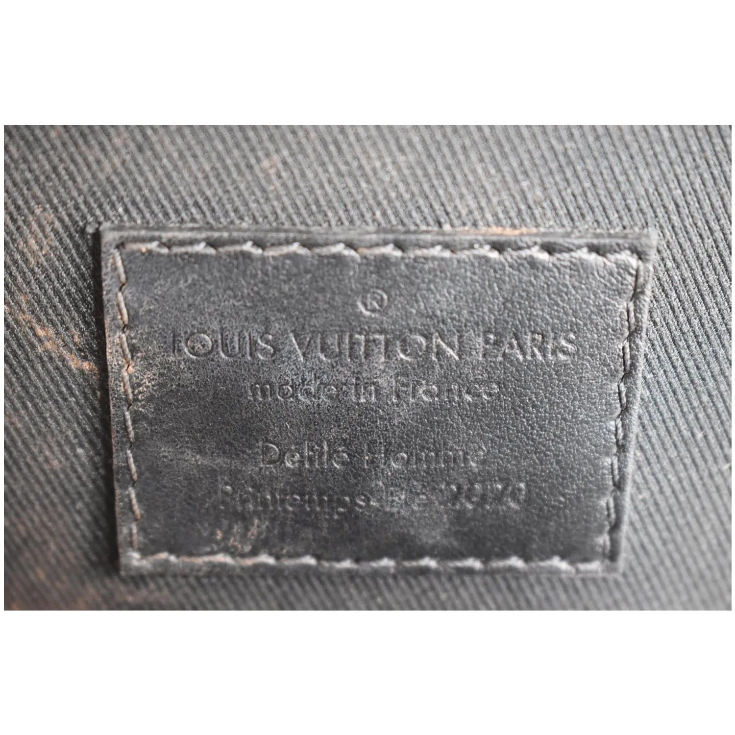 LOUIS VUITTON Vertical Soft Trunk Embroidered Crossbody Bag Black