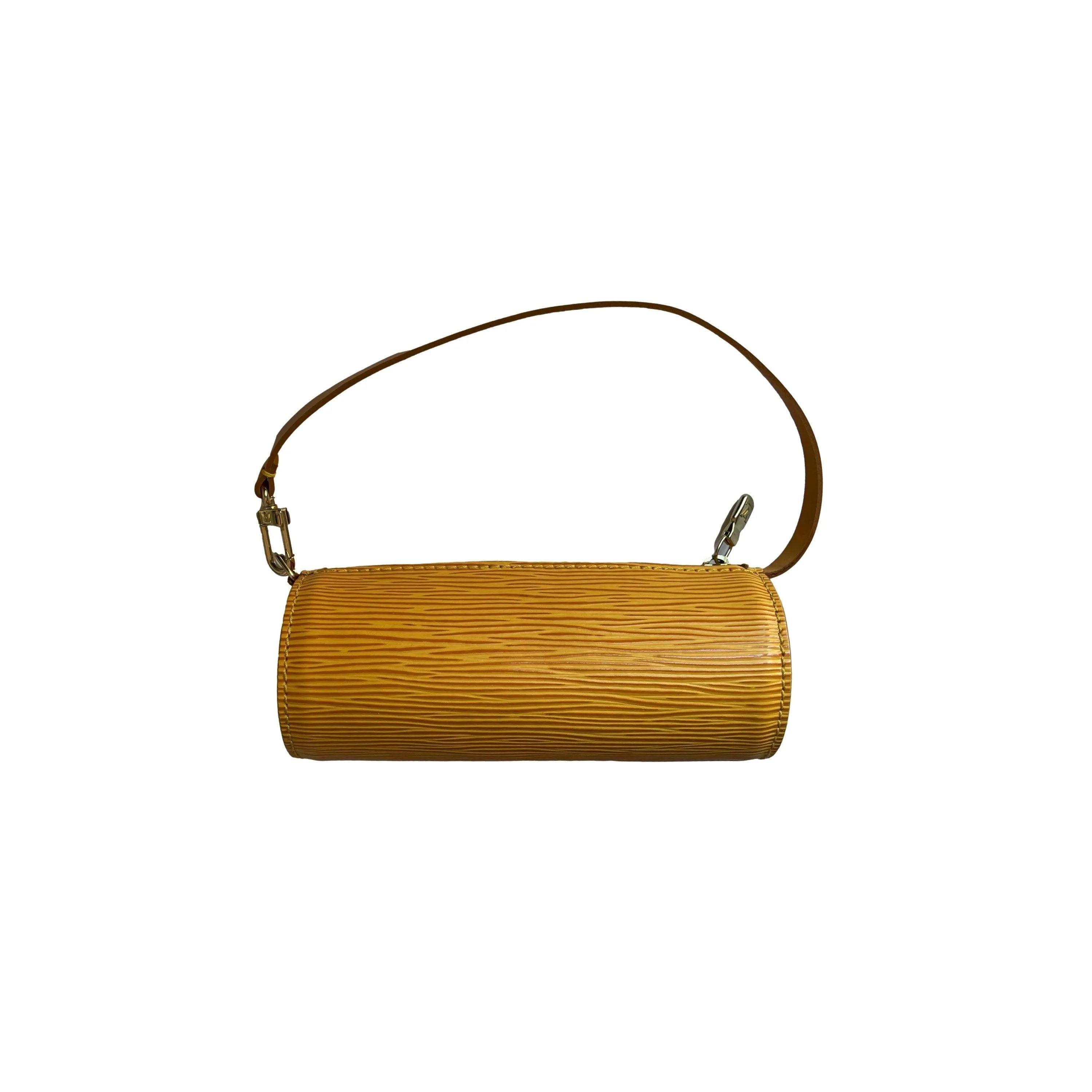Louis Vuitton Yellow Epi Micro Cylinder Bag