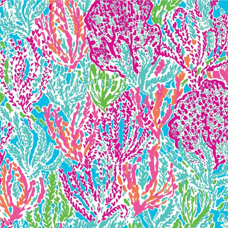LP Inspired #10 Coral Printed Vinyl