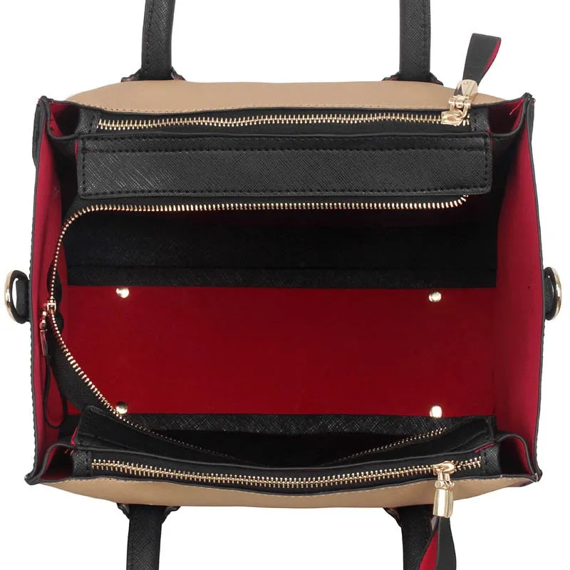 LS0061A Black / Nude Fashion Tote Bag