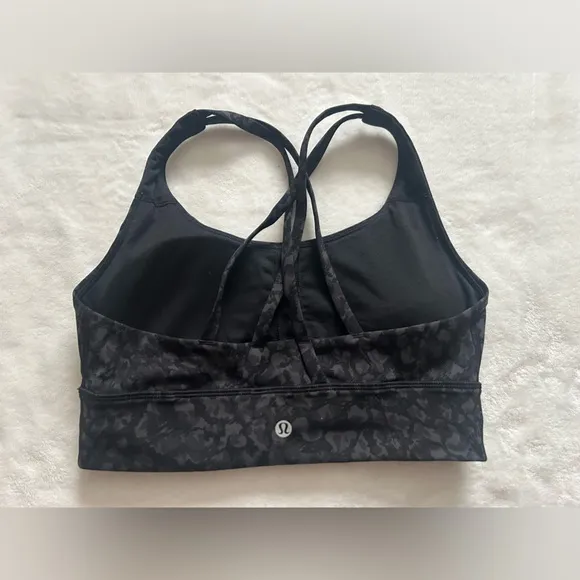 Lululemon Energy Bra Long Line *Medium Support, B–D Cup Wild Thing Camo Deep Coa