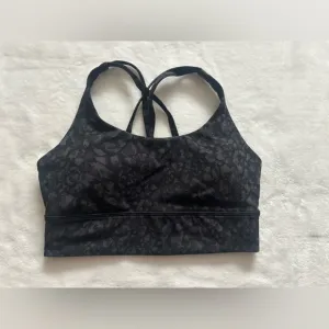 Lululemon Energy Bra Long Line *Medium Support, B–D Cup Wild Thing Camo Deep Coa