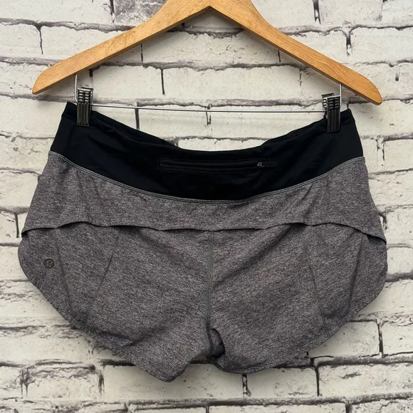 Lululemon Speed Up Short High-Rise *2.5&quot; Heather Lux Multi Black Size 8