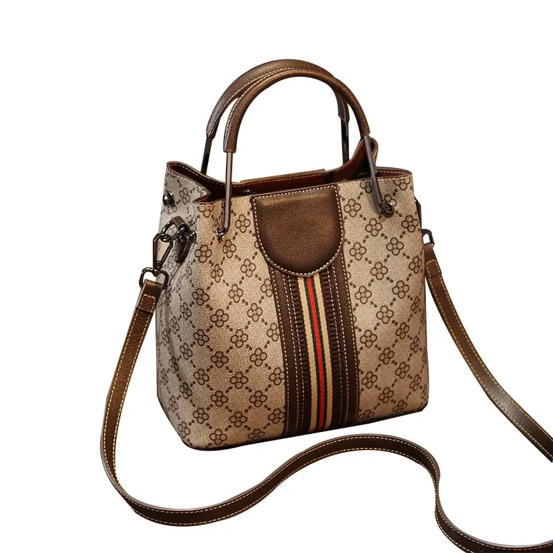 Luxury Bucket Bags Famous Brands Women Leather Handbag Designer Purse