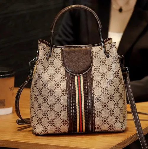 Luxury Bucket Bags Famous Brands Women Leather Handbag Designer Purse
