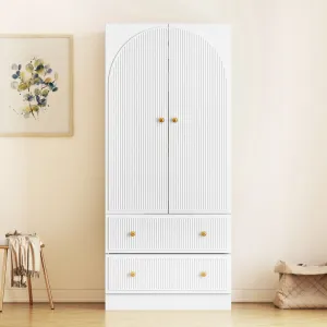 Maartje Armoire Ebern Designs Color: White