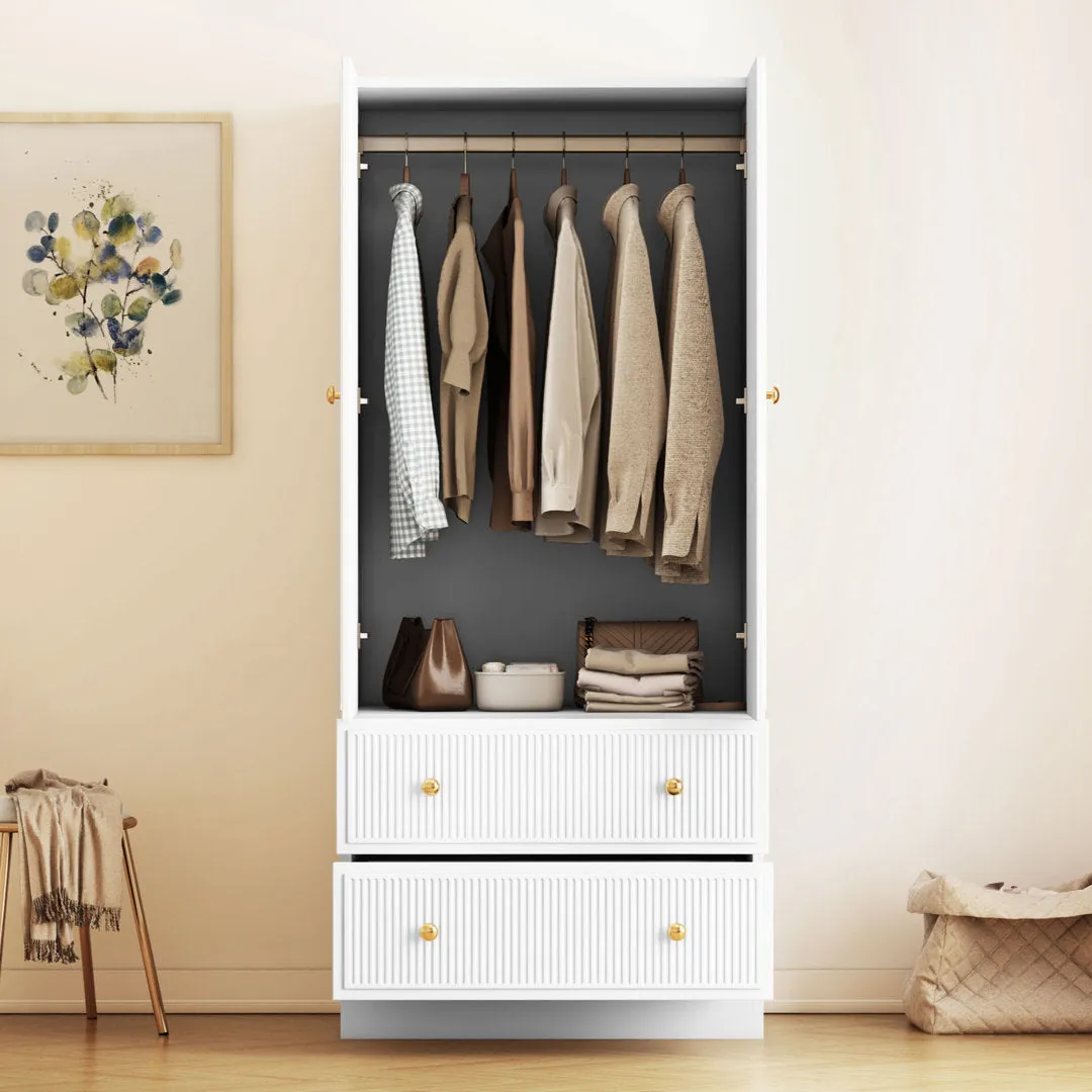 Maartje Armoire Ebern Designs Color: White
