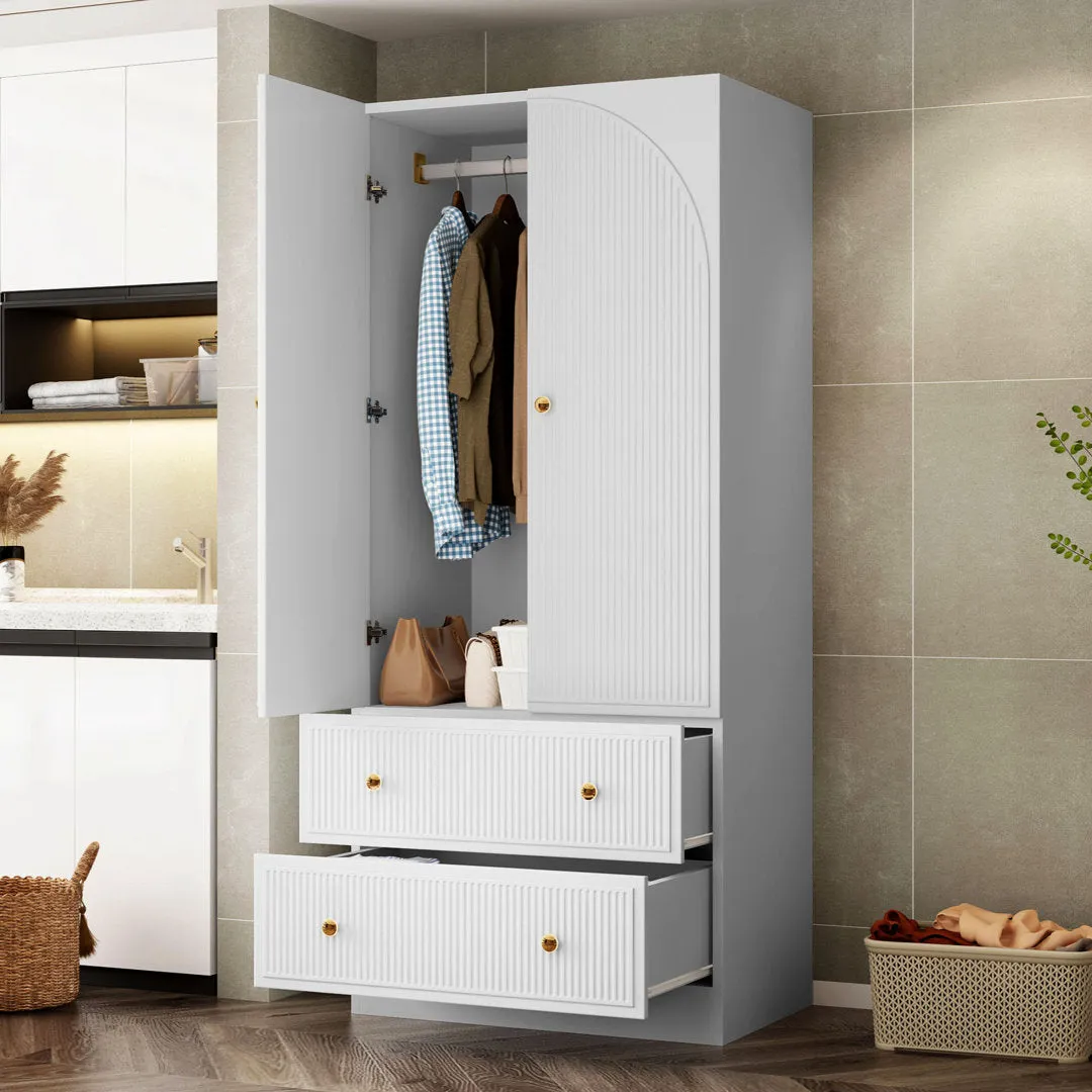 Maartje Armoire Ebern Designs Color: White