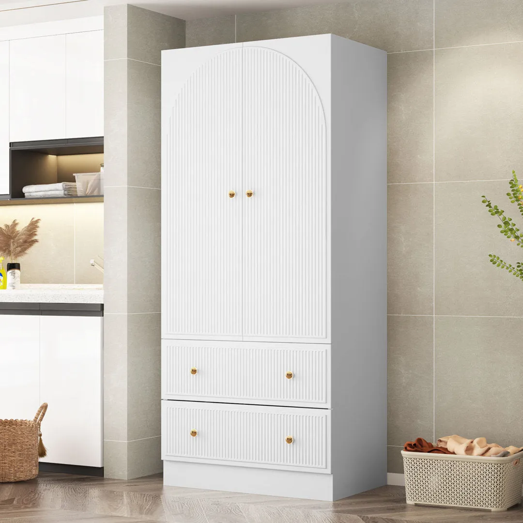 Maartje Armoire Ebern Designs Color: White