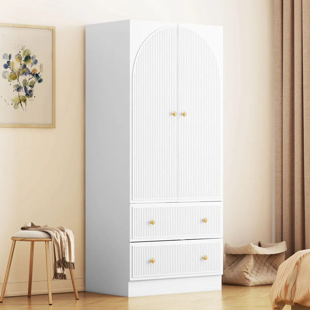 Maartje Armoire Ebern Designs Color: White