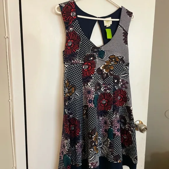 Maeve Floral A-Line Multicolor Dress - Size S