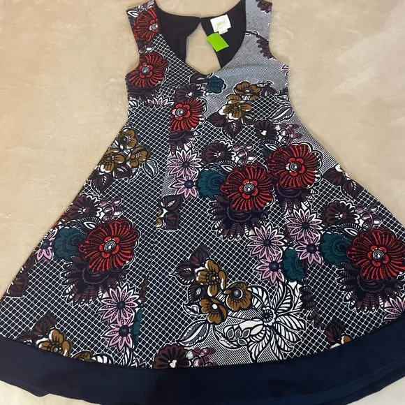 Maeve Floral A-Line Multicolor Dress - Size S