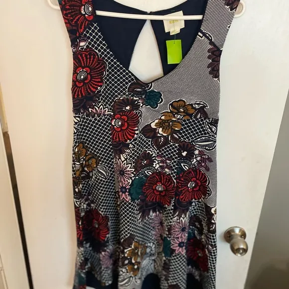 Maeve Floral A-Line Multicolor Dress - Size S