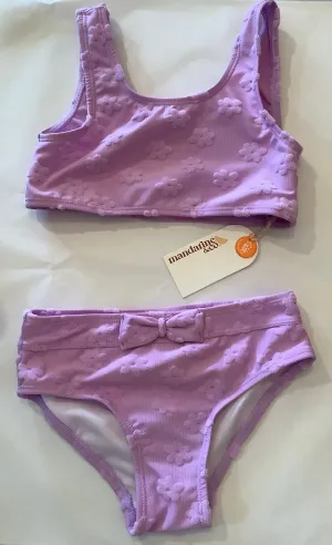 Mandarine & Co Lavendar Jacquard Bikini: Size 2 to 7