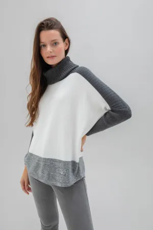 Marble Ladies PATTERNED JUMPER Grey