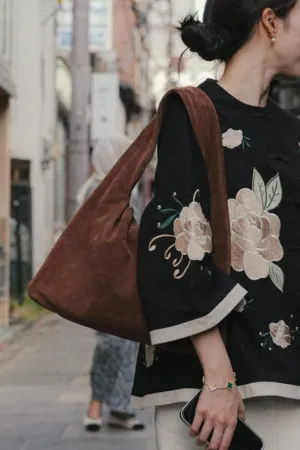 MARLOWE BAG IN ESPRESSO SUEDE