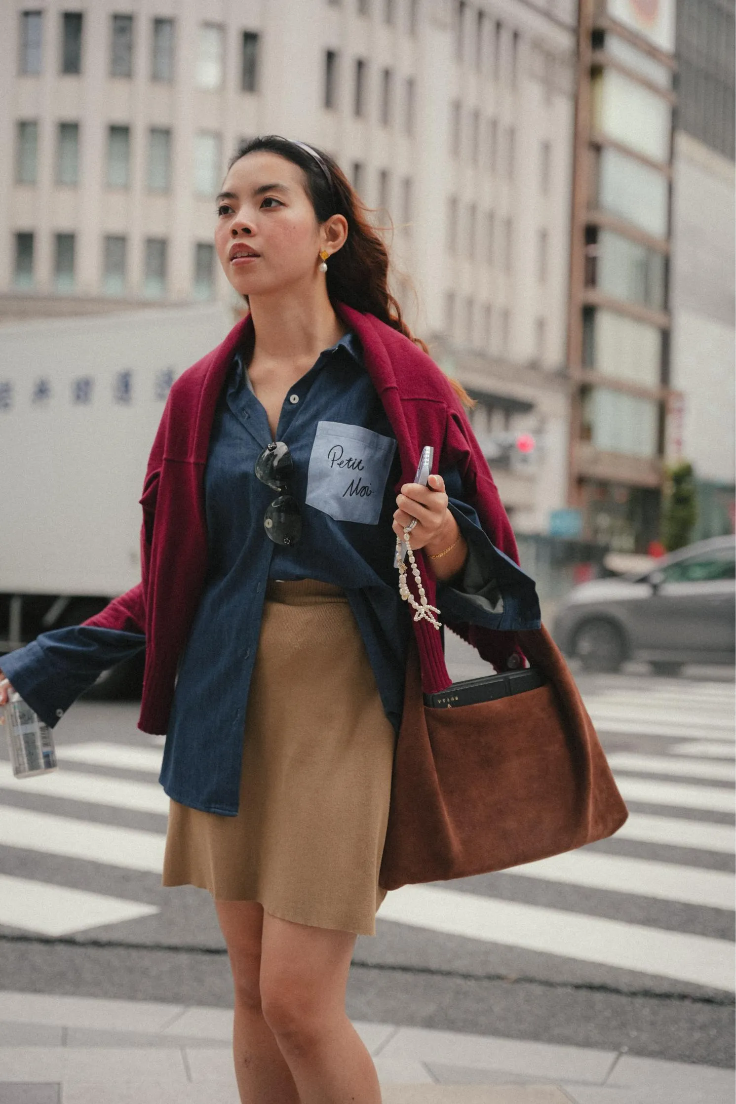 MARLOWE BAG IN ESPRESSO SUEDE