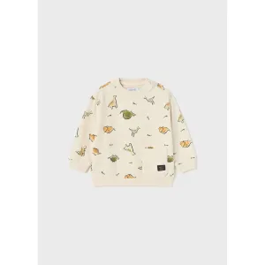 Mayoral Oatmeal Print Sweatshirt