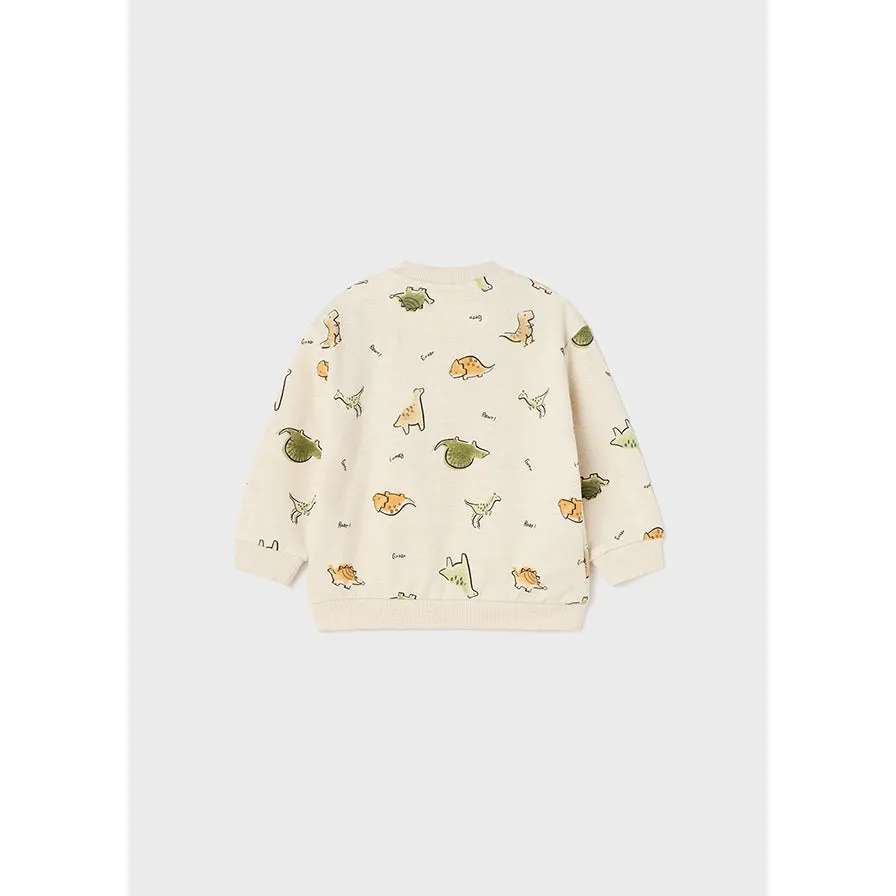 Mayoral Oatmeal Print Sweatshirt