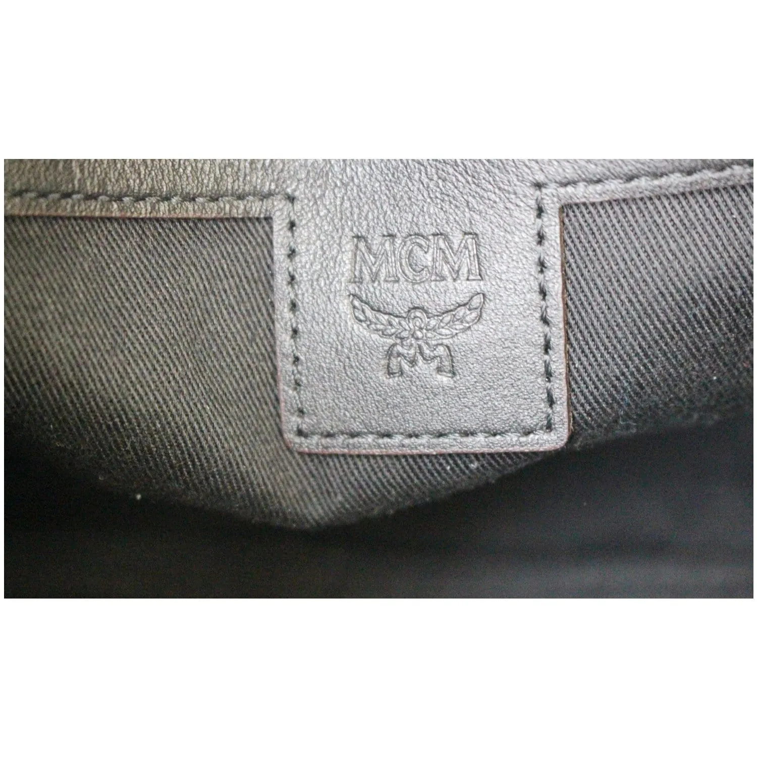 MCM 1976 Square Medium Visetos Canvas Crossbody Bag Cognac