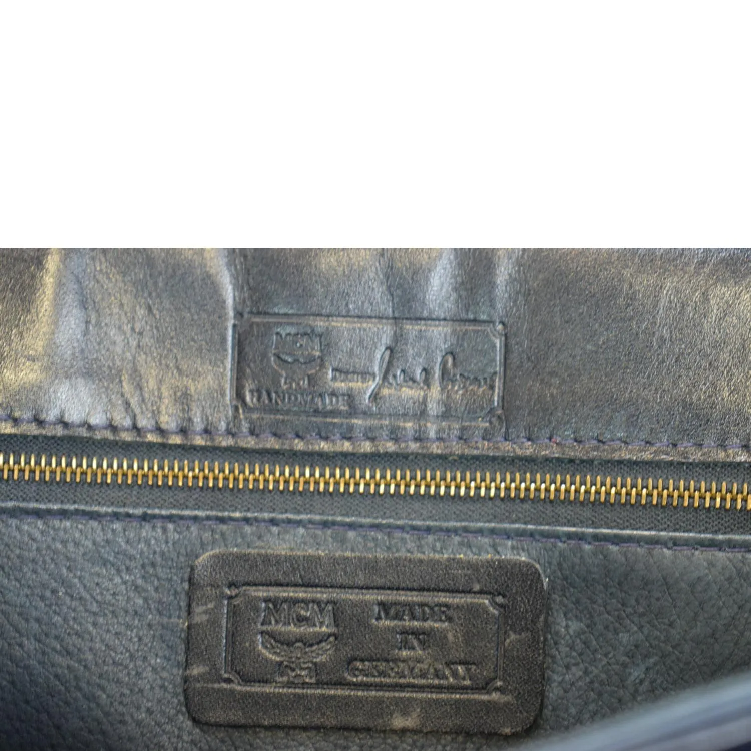MCM Mini Kelly Visetos Coated Canvas Shoulder Bag White