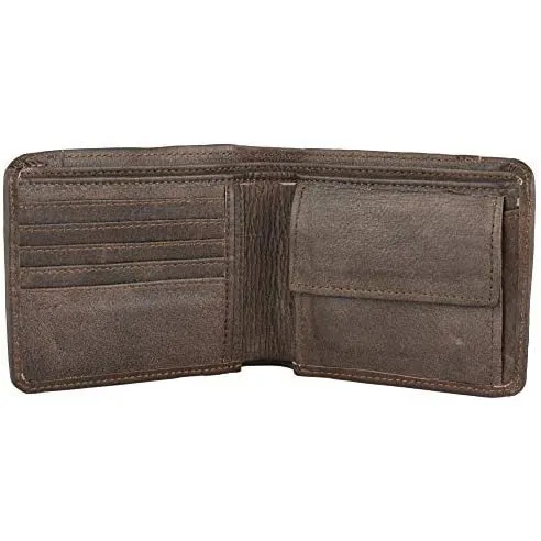 Mens Bifold Wallets RFID Protected Genuine Leather with Card Holder