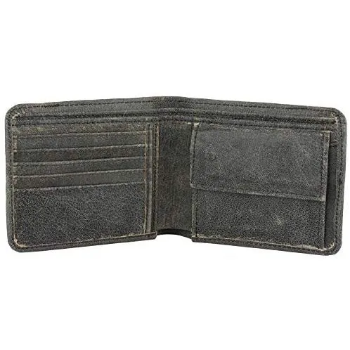 Mens Bifold Wallets RFID Protected Genuine Leather with Card Holder