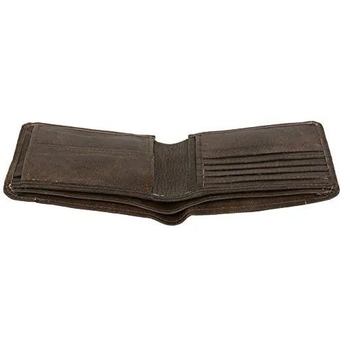 Mens Bifold Wallets RFID Protected Genuine Leather with Card Holder