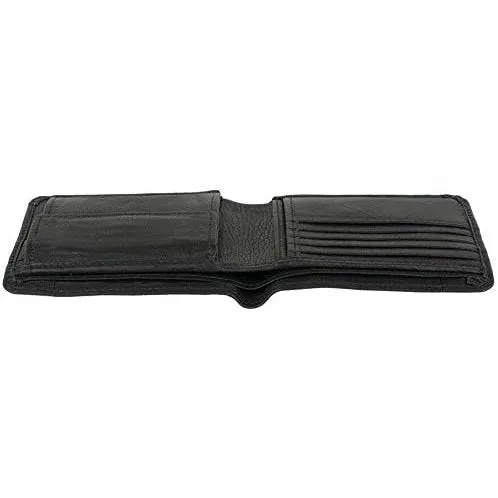 Mens Bifold Wallets RFID Protected Genuine Leather with Card Holder