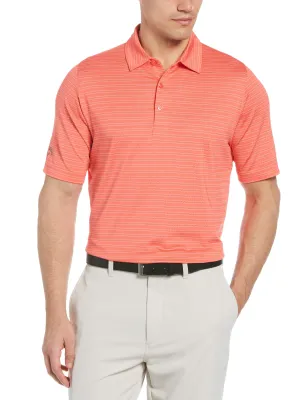 Mens Fine Line Ventilated Stripe Polo