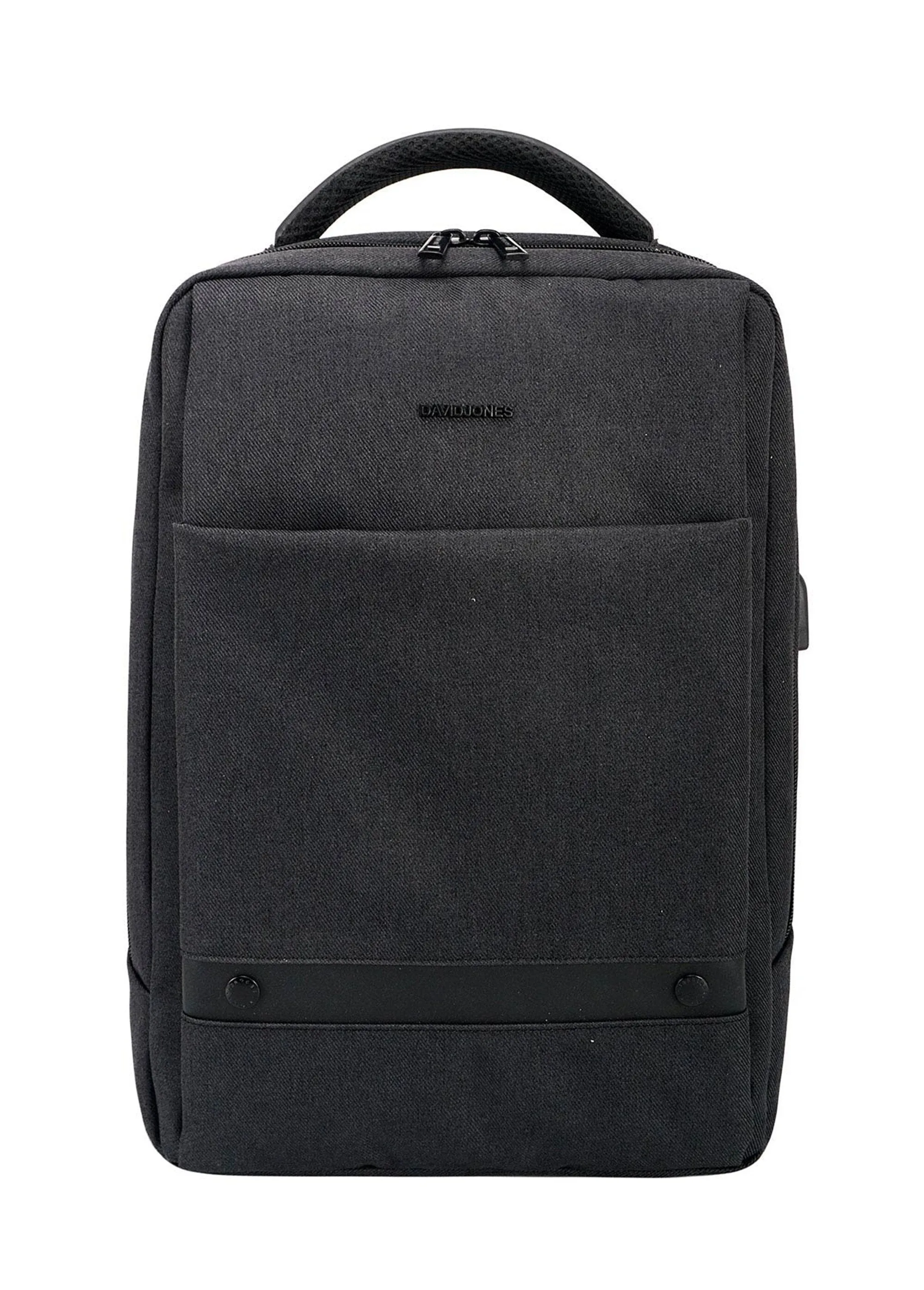 Men's multi-pocket zipped backpack