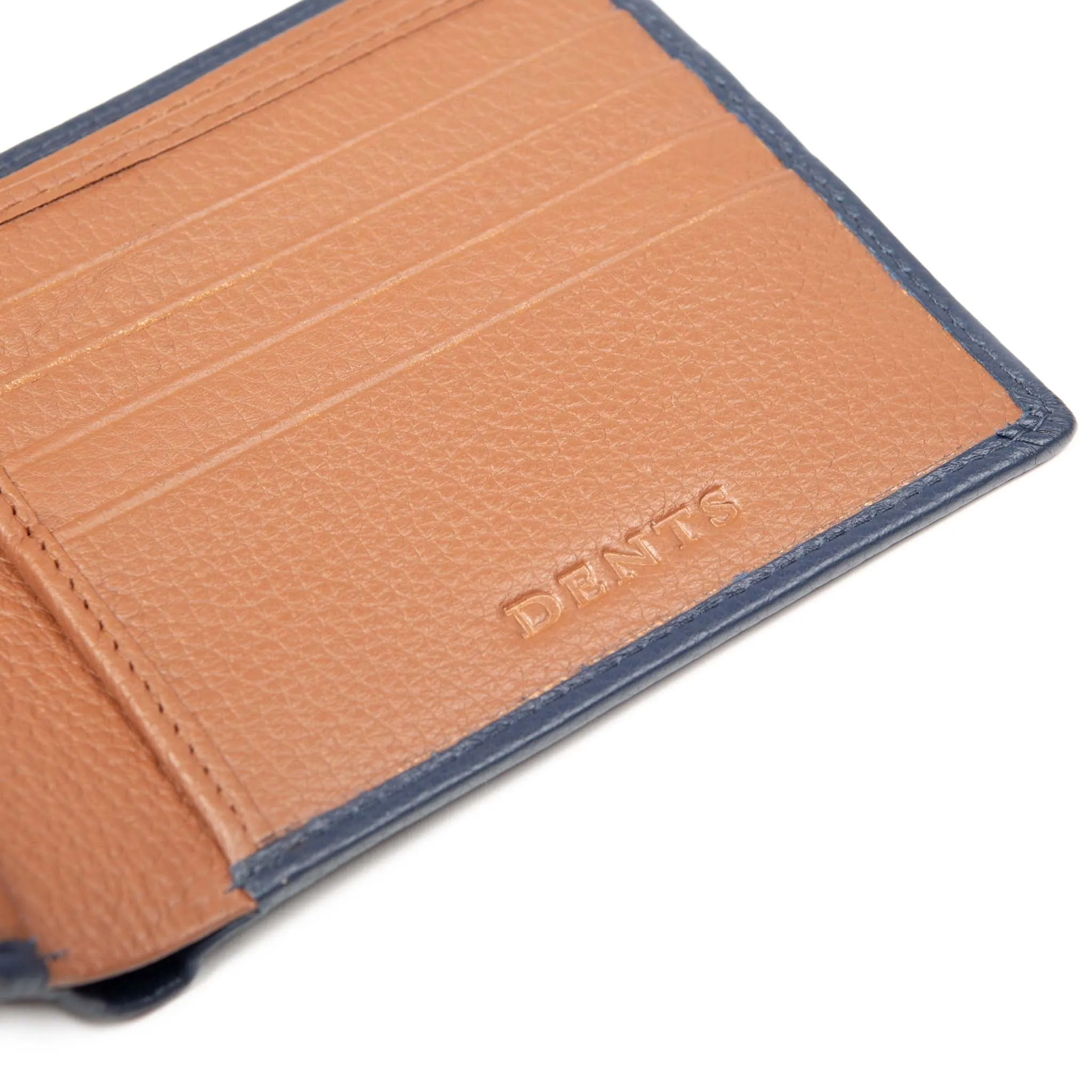 Men's Slim Pebble Grain Leather Bifold Wallet with RFID Blocking