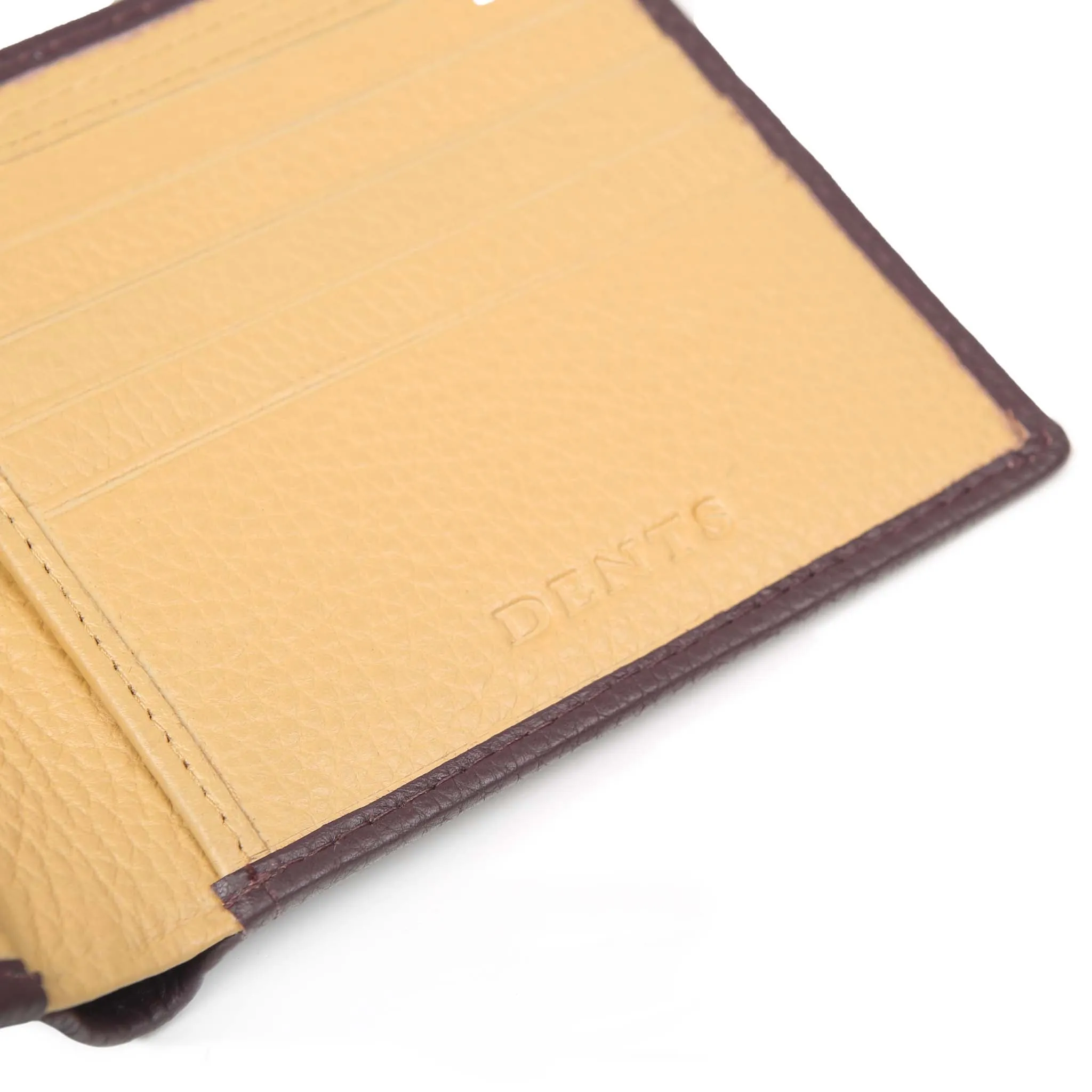 Men's Slim Pebble Grain Leather Bifold Wallet with RFID Blocking