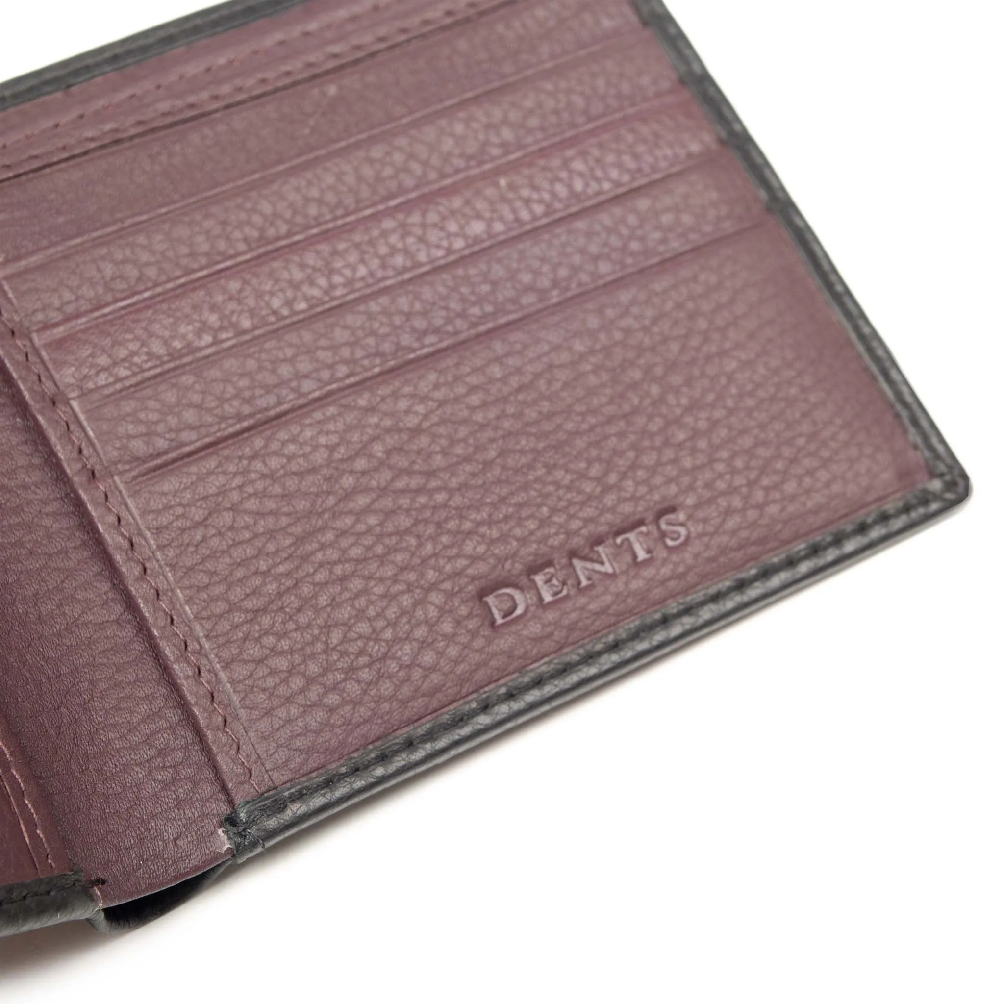 Men's Slim Pebble Grain Leather Bifold Wallet with RFID Blocking