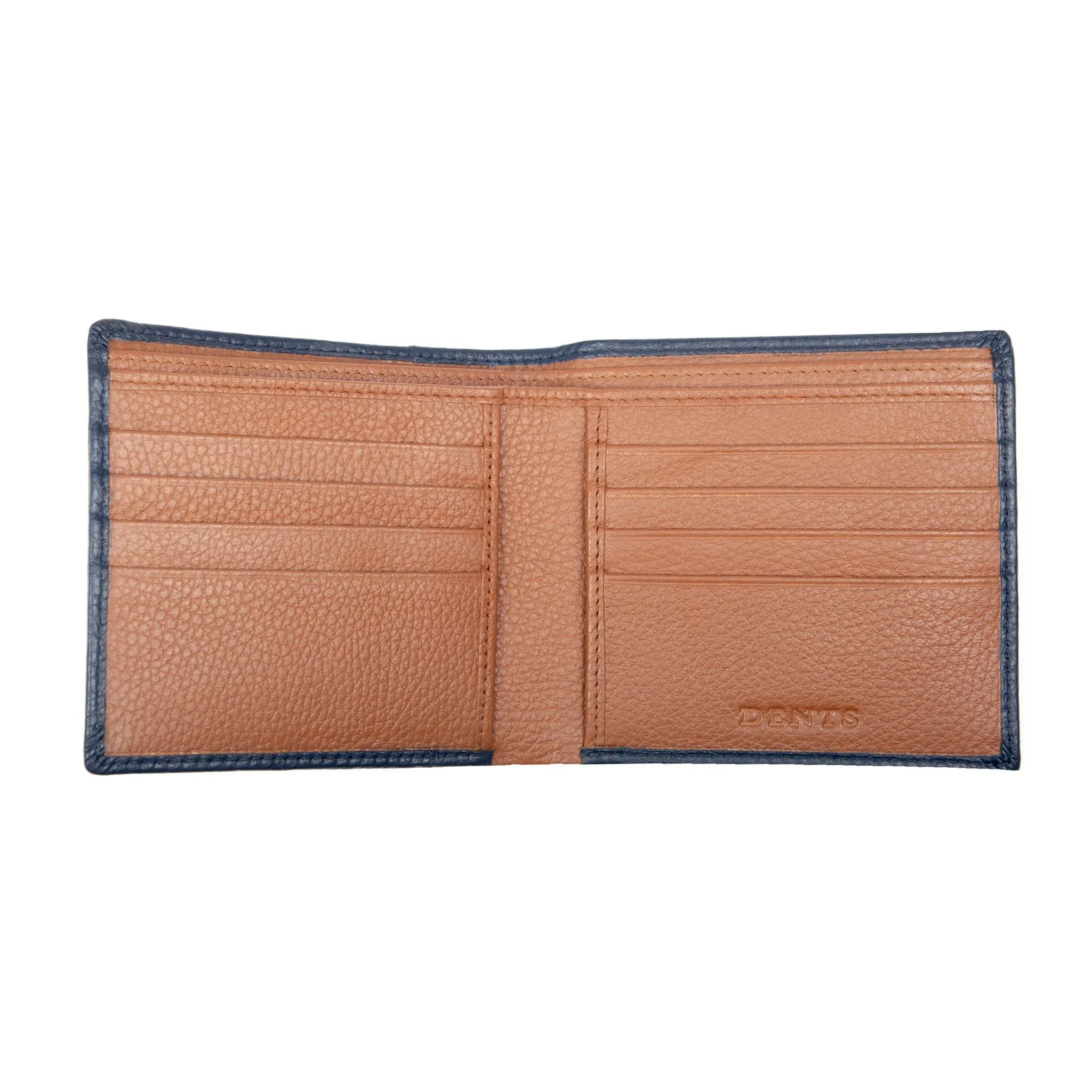 Men's Slim Pebble Grain Leather Bifold Wallet with RFID Blocking